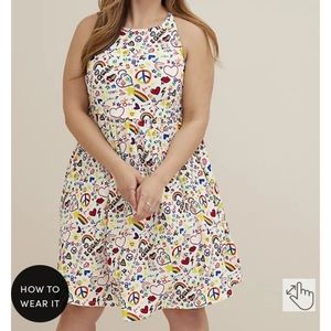 Torrid Pride Love Rainbow Dress